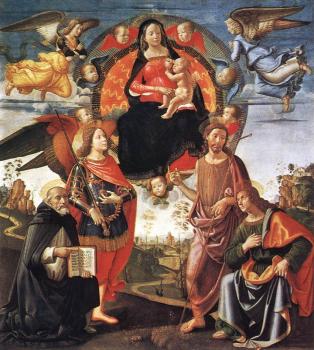 多梅尼科 基爾蘭達約 Madonna in Glory with Saints 多梅尼科 基爾蘭達約 Madonna in Glory with Saints